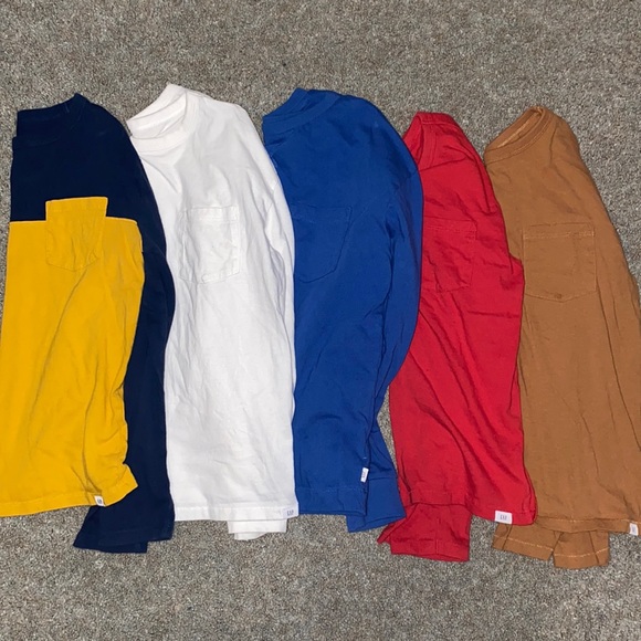 GAP Other - Lot of five EUC gap medium 8 long sleeve shirts